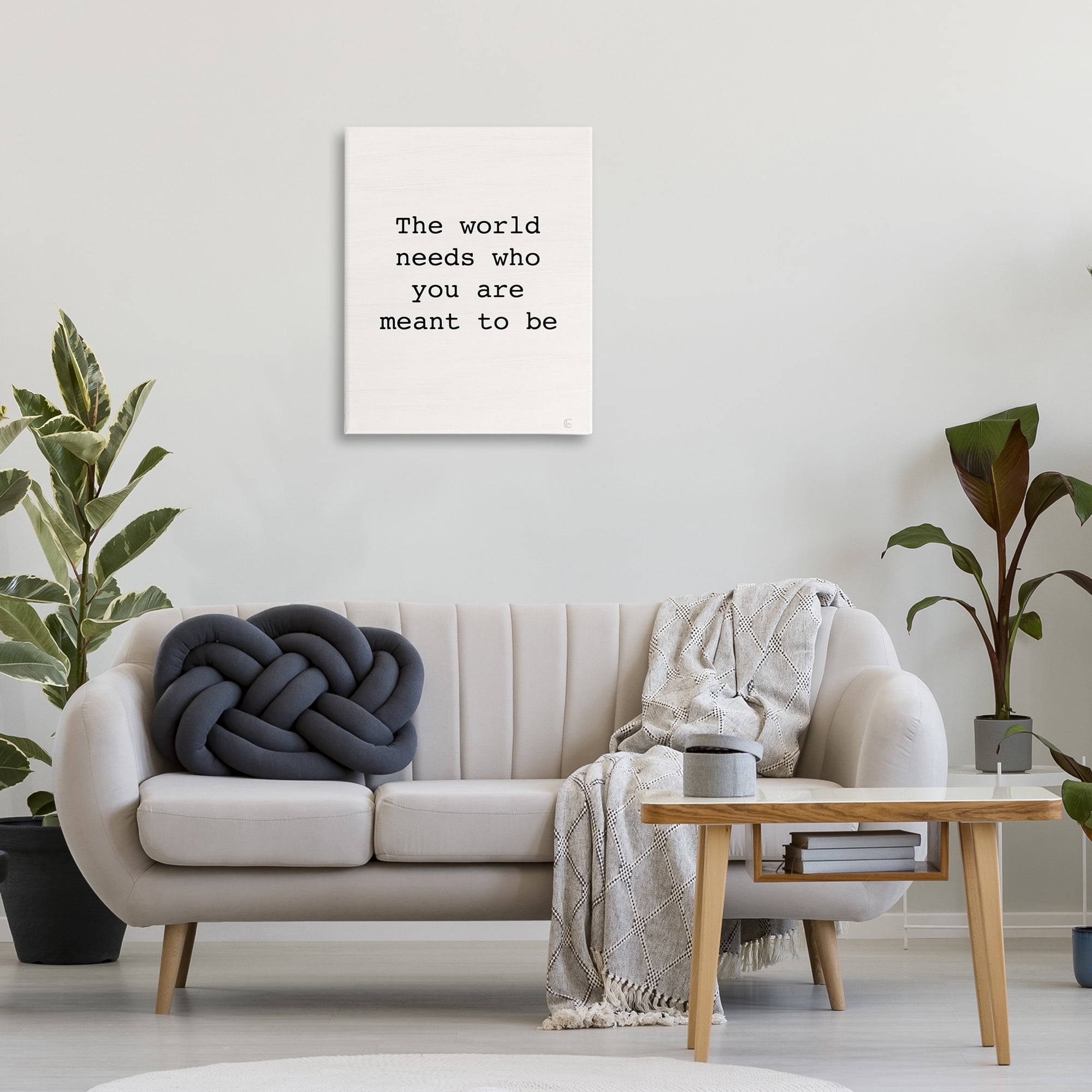 Stupell Industries Inspirational Meant To Be Typography Painting Gallery Wrapped Canvas Art Print Wall Art, 24 x 30