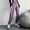 Purple, variant on Women's Pants Under $10 With Pockets High Rise Staright Leg Solid Color Loose Sweatpants Girdle Feet High-waisted-drying Fitness Pants Running Casual Foot Yoga Pants
