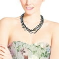 thumbnail image 2 of AeraVida Handmade Tropical Rainbow Beaded Abalone Shell Necklace, 2 of 6