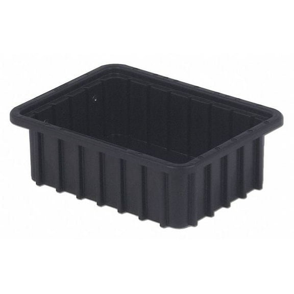 Polyethylene, Divider Box, Black, 10 3/4 in L, 3 1/2 in H
