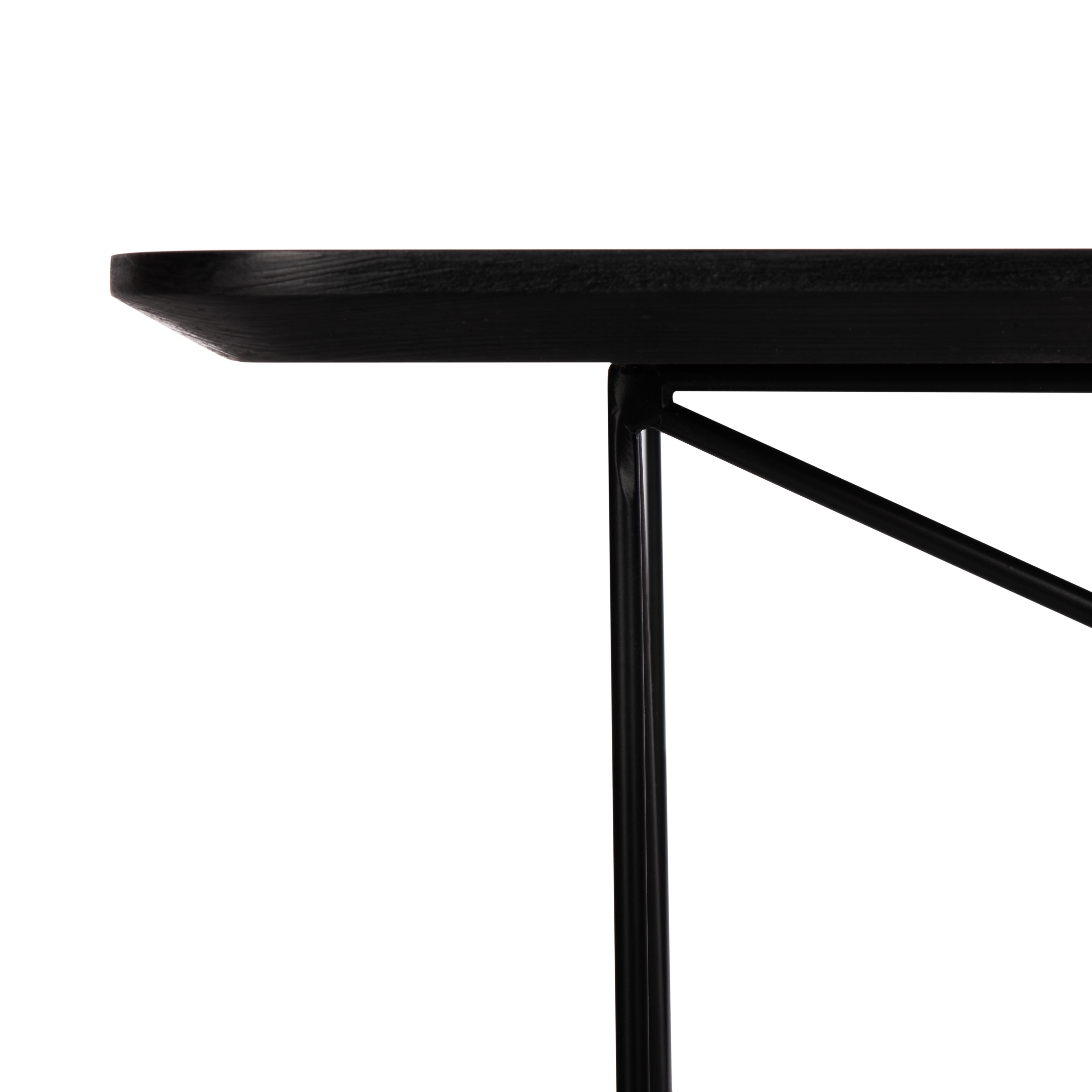 SAFAVIEH Rylee Modern Rectangle Coffee Table, Dark Grey/Black