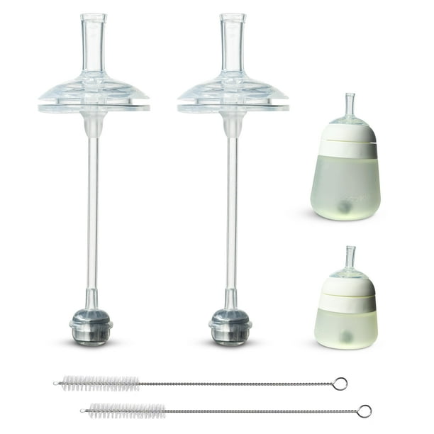 Kit de conversión en forma de vaso con pajita BelBeYo, 2 unidades, silicona sin BPA