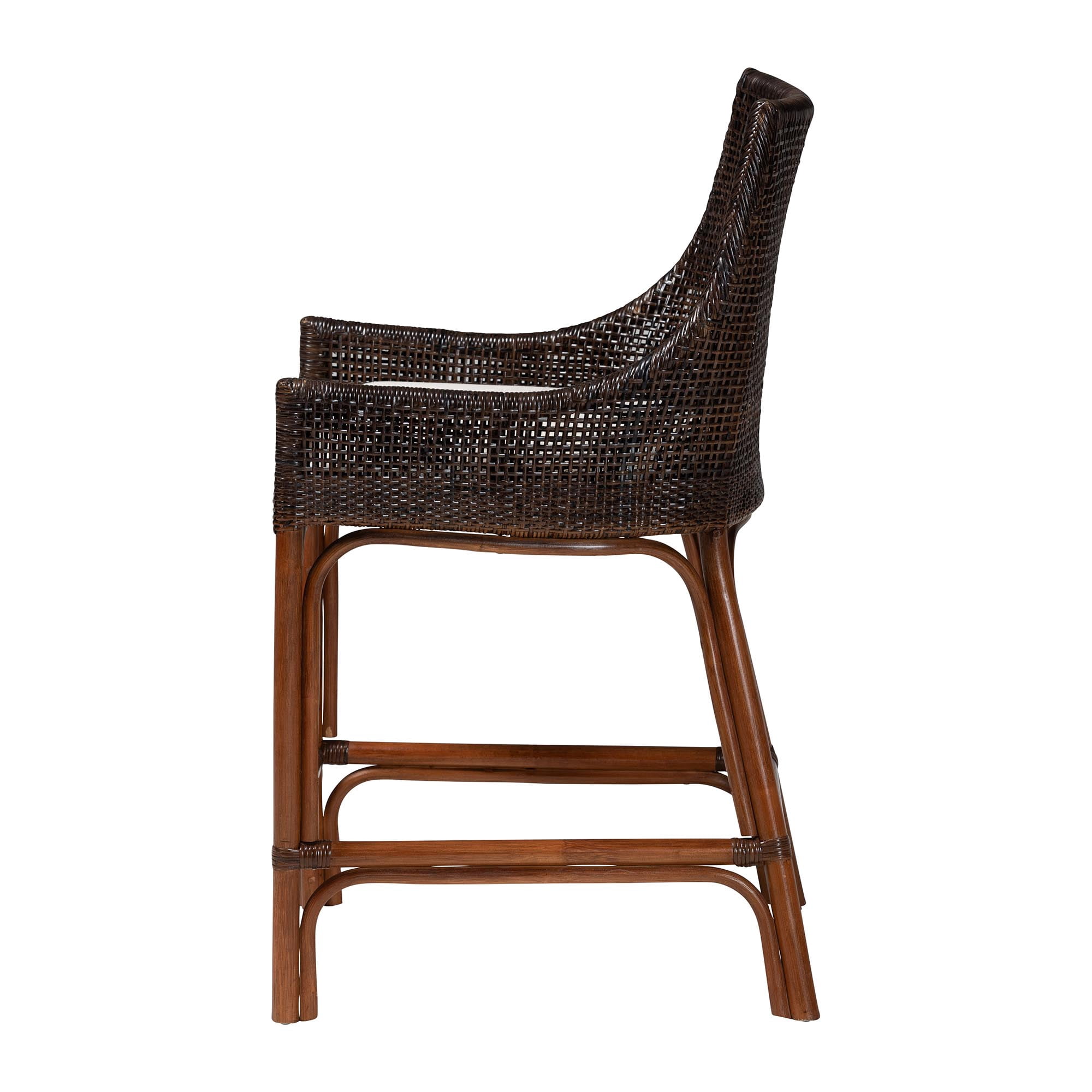 bali & pari Petra Boho Counter Stool, Counter Height, Espresso