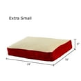 thumbnail image 6 of Happy Hounds Buster Sherpa Rectangle Pillow Style Dog Bed, Crimson, Extra Small (24 x 18 in.), 6 of 8