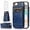 Blue, variant on Asuwish Screen Protector Included PU Leather Soft Shell Wallet Cell Phone Case with Screen Protector for iPhone 7 Plus/8 Plus, Teal