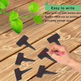 thumbnail image 3 of Jinsinto 100Pcs Plant Labels Waterproof Garden Labels, T-Type Plastic Plant Labels Seedling Labels, Plant Labels for Flower Vegetable Seed Garden 6 x 10cm (Black), 3 of 5