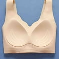 thumbnail image 6 of SMihono Womens Pullover Bras No Underwire Seamless Summer Brassieres Scalloped Everyday Bra Comforta Full Coverage T Shirt Bra Beige M, 6 of 9