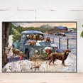 thumbnail image 4 of Pintura de diamante 5D DIY taladro cuadrado completo camión y perros decoración del hogar (ZQA1340), 4 of 9