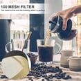 thumbnail image 2 of 2 PCS 304 Gold Steel Coffee Filter 10cm Permanent Coffee Filter Rust Proof Reusable Corrosion Reusable Coffee Dripper for Coffee Maker Kitchen Office Cafe Bakery, 2 of 5