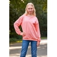 thumbnail image 4 of Aideaone Girls Sweatshirt Crewneck Long Sleeve Casual Graphic Pullover Tops for Kids 7-14 Years, 4 of 6