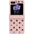 thumbnail image 5 of Compatible with Z Flip 5 Cute Case Cool Hollow Star Frosted Matte Lightweight Shockproof Anti-Scratch Hinge Protection Fashion Luxury Shockproof Cover for Women Girls, 5 of 9
