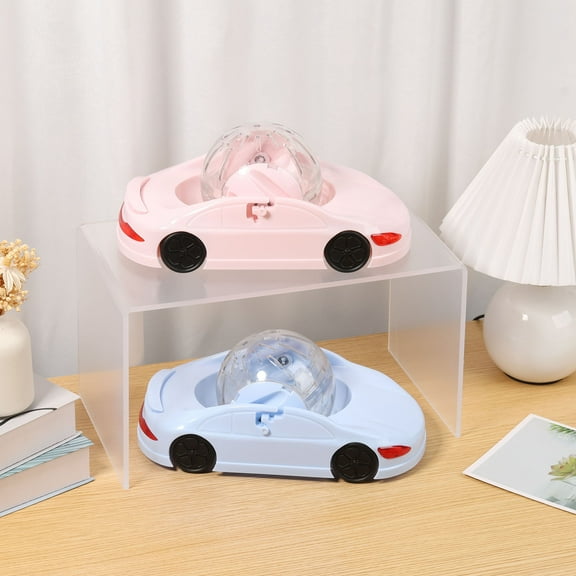 Keyohome Plastic Hamster Running Ball Car High Strength 360° Visible Hamster Car Wheel Toy With Double Door for Small Pet