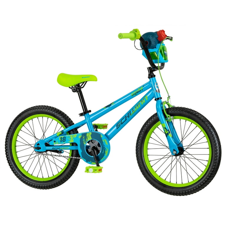 Schwinn Squirt Sidewalk Bike for Kids 18 inch Wheels Blue and Green Walmart