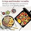 Air Fryer, 6.2QT Air Fryer Oven with LED Digital Touchscreen, 12 Preset Cooking Functions Air fryers, Bake, Reheat, Keep Warm, Nonstick and Dishwasher-Safe Basket, Stainless Steel/Black