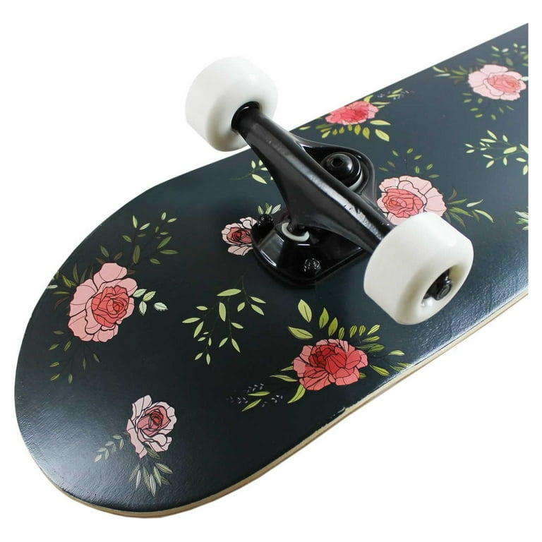 Krown KPC Floral Flowers Complete Skateboard 7.75