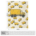 thumbnail image 4 of Orinice Dump Trucks Tractors Cars Lightweight Flannel Fleece Blanket Quilt Machine Washable Blankets for Home Office  40x50in, 4 of 6