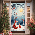thumbnail image 5 of Cartoon Polar Bear Winter Banner Snowflakes Ice Skating Holiday Let it Snow for Winter Party Christmas Event Seasonal Decoration, 5 of 9