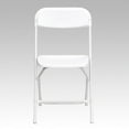 thumbnail image 2 of 10 PACK 300 Lbs Weight Capacity Commercial Quality White Stackable Plastic Folding Chair, 2 of 5