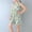 Green, variant on Avrnliq Girls Summer 2-Piece Outfit, Cotton Lemon Print Sleeveless Peplum Top & Elastic Waist Shorts, Green, Sizes 2-10 Years for Kids Little Big Girls,Size 5-6 T