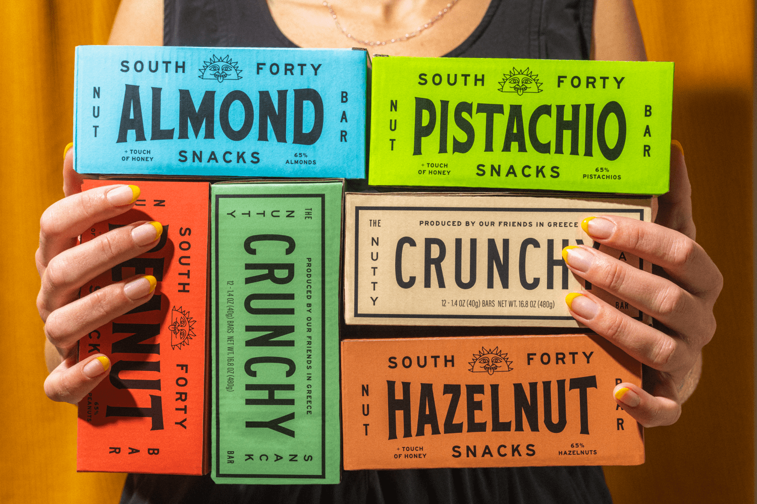 South 40 Snacks Crunchy Macadamia Bar, 40g Bar, 12 pack