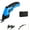 Blue-Double blade head-Plastic box, variant on EXLEAF Electric Scissors,Efficient Cardboard Cutter,Self-Sharpening Rotary Cutter