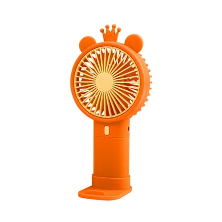 

Small Fans For Rooms Small Fans Cute Cartoon Rabbit Fan Children s Day Gift Student Handheld Fan Bracket Fan Desktop Mini Fan Orange