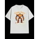 thumbnail image 1 of Boys Halloween Pumpkin Robot Graphic T-Shirt, Black Casual Style Halloween Shirts With Robot and Pumpkin, Girls/Boys Fall Clothes, Round Neck Short Sleeve T-Shirt, 1 of 7