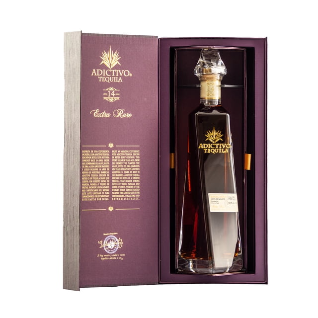 Tequila Adictivo 14 Años Extra Añejo Edición Reyes 750 Ml ADICTIVO Tequila, Extra Añejo