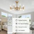 thumbnail image 5 of Oaks Aura 23" Ceiling Fan with Lights Remote 6-Speed Light Fixture, 5 of 10