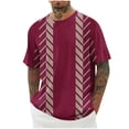 thumbnail image 2 of M-4X T Shirts for Men Short Sleeve Big & Tall Pullover Crewneck Tshirts Plus Size Casual Color-Block Basic Loose Athletic Workout Tees Tops, 2 of 4