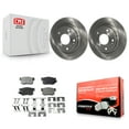 thumbnail image 1 of Transit Auto Rear Disc Brake Rotors and Semi-Metallic Pads Kit for Car Honda Civic Acura CSX ILX K8F-101813, 1 of 11