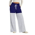 thumbnail image 6 of JJHGVB Striped Pants Women Womens Sweatpants with Pockets Baggy Sweatpants Women Sweatpants Women Trousers Womens Track Pants Athleta Pants Women Dark Blue L, 6 of 6