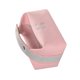 thumbnail image 5 of Bolsa de maquillaje portátil impermeable de lona suave bolsa de cosméticos de gran capacidad con asa para viajes al aire libre rosa, 5 of 8