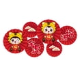 thumbnail image 1 of GUOOL 6x New Year Hanging Paper Fans Birthday Party Flowers Wedding Decor Striped Send Send Blessings, 1 of 7