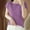 A_ Purple, variant on Stylish Olyvenn Women's T-Shirt Eyelet Knitwear Casual Solid Color Ladies' Tops Loose Round Neck Blouse Pullover Hollow Tees Green L