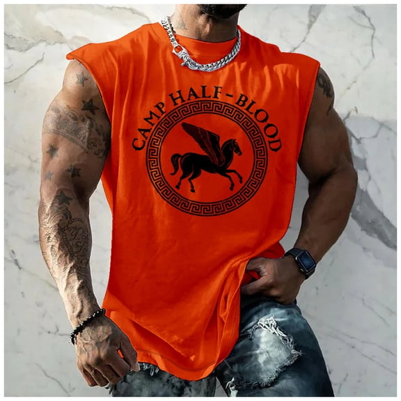 Camp Half-Blood Tank Tops Unisex Sleeveless Vest Women Men Outdoor Streetwear Tops