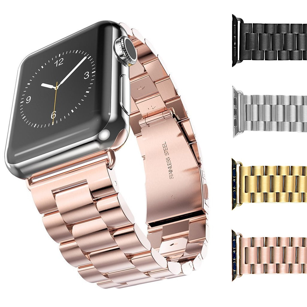 StrapsCo Solid Stainless Metal iWatch Band Strap for Apple Watch 38mm