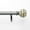 Gray, variant on Deco Window 36" to 66" inches Extendable Curtain Rod for windows with Pomegranate Finials (3/4" Diameter, Golden Brown)
