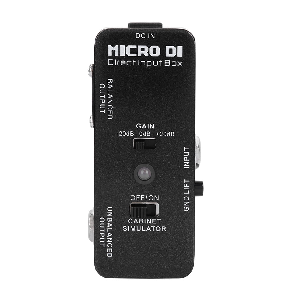 Ymiko Guitar Effect Pedal, Guitar Effector, Micro DI DI Box Bass