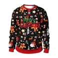 thumbnail image 1 of Sudadera con estampado navideño para hombre y mujer, jersey de cuello redondo de gran tamaño, ropa de Cosplay para fiesta de navidad, 1 of 4