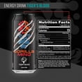 thumbnail image 5 of Gorilla Mind Energy Drink, No Sugar or Artificial Colors, Tigers Blood, 16 oz, 12 pack Cans, 5 of 6