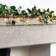 thumbnail image 4 of ZOELNIC 16.4FT Festive Lighted Berry Beaded Garland with 50LED String Lights for  Christmas Fireplace Mantel Indoor Outdoor Decoration, 4 of 5