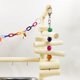thumbnail image 5 of Puesto de juegos para loros, puesto de juegos para pájaros, juguete interactivo colorido para pájaros, percha para loros, gimnasio probado y confiable, 5 of 5