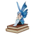 thumbnail image 2 of Ebros Amy Brown Pretty Blue Moon Scholar Book Muse Fairy Statue 6.5"H Fantasy, 2 of 7
