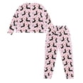 thumbnail image 3 of Tutolipy Dachshund Flower Printed Pajamas for Women Set Comfy Sleepwear Lightweight Pjs Long Sleeve Shirt and Pajama Pants Lounge Sets, XL, 3 of 7