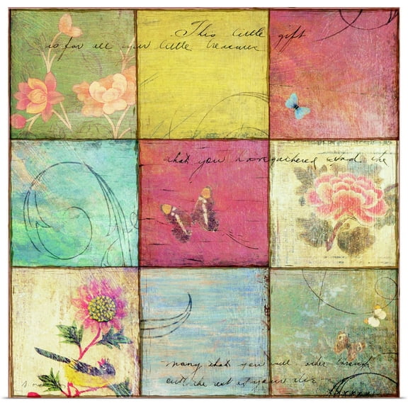 Great BIG Canvas | "Life is a Garden I" Art Print - 24x24