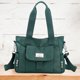 thumbnail image 4 of Bolso de hombro de nylon de compras de gran capacidad de moda para el trabajo (verde oscuro), 4 of 8