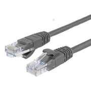 MIYAKO USA Ethernet Patch Cable (25 Feet) - Supports Cat6 / Cat5e / Cat5 Standards, 550MHz, 10Gbps - RJ45 Computer Networking 4 Pair Cord Gray (23-N001-25GY)