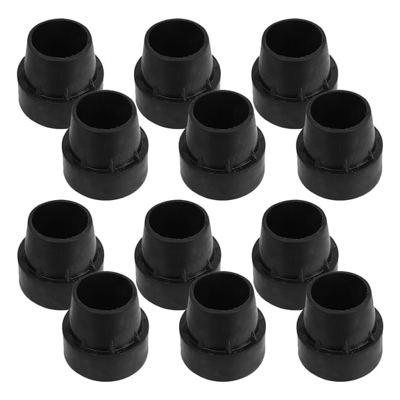 BESTOYARD 12pcs Trampoline Leg Caps Anti Slip Rubber Tips for Universal Trampoline Leg Safety Assurance