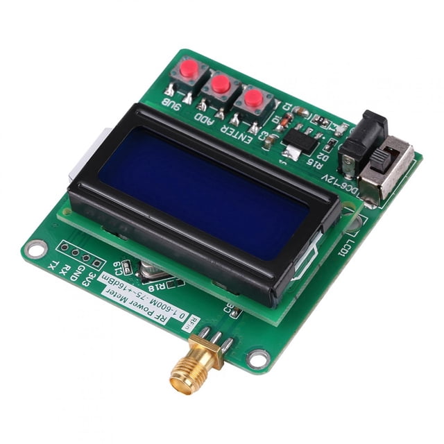 Medidor de potencia, LCD digital RF Medidor de atenuación de frecuencia de potencia Medidor de potencia RF Máxima confiabilidad